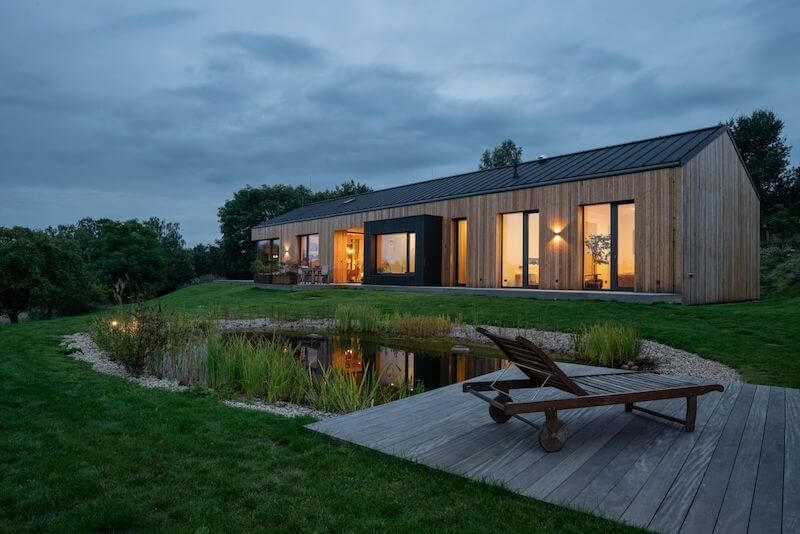 DrevoaStavby.cz Přízemní dřevostavba Dřevostavby Biskup, Archcon atelier