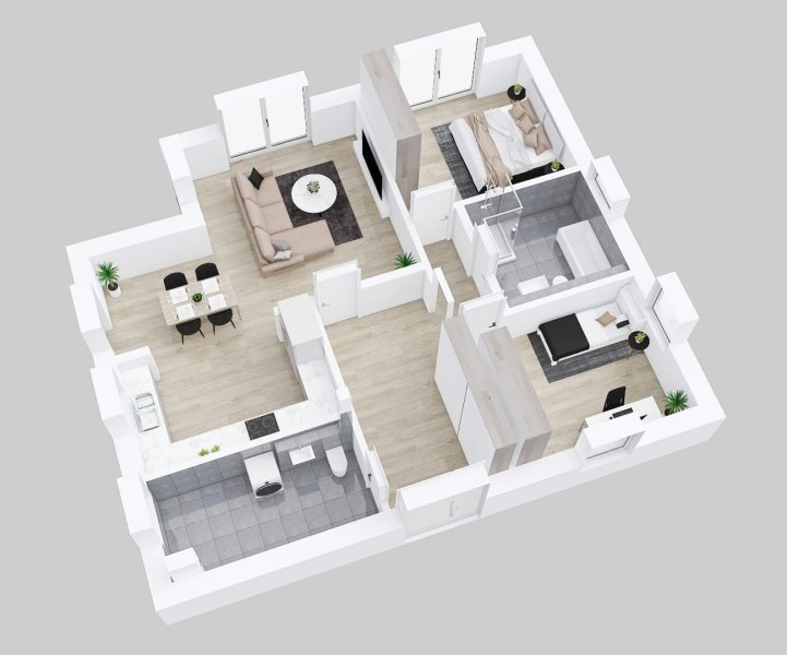 DrevoaStavby.cz | Typový bungalov na klíč Rio 1-85 DrevoaStavby.cz | Typový bungalov na klíč Rio 1-85