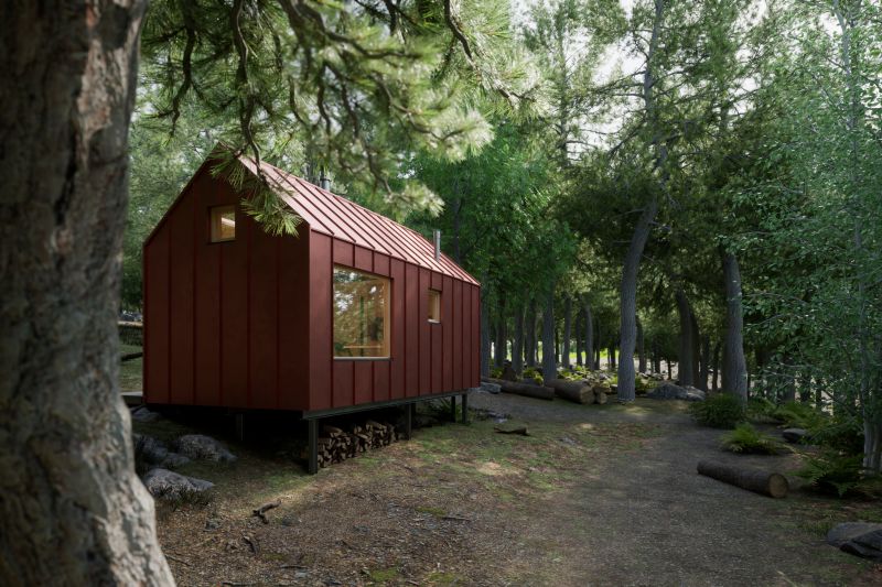 DrevoaStavby.cz | Dřevěná útulna z CLT panelů firmy OK PYRUS DrevoaStavby.cz | Dřevěná útulna z CLT panelů firmy OK PYRUS