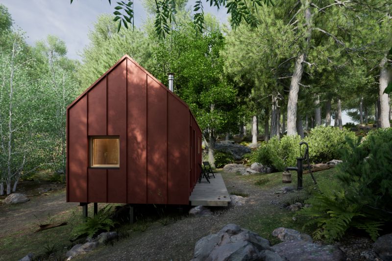 DrevoaStavby.cz | Dřevěná útulna z CLT panelů firmy OK PYRUS DrevoaStavby.cz | Dřevěná útulna z CLT panelů firmy OK PYRUS