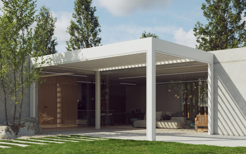 DrevoaStavby.cz | Zahradní hliníková pergola Climax