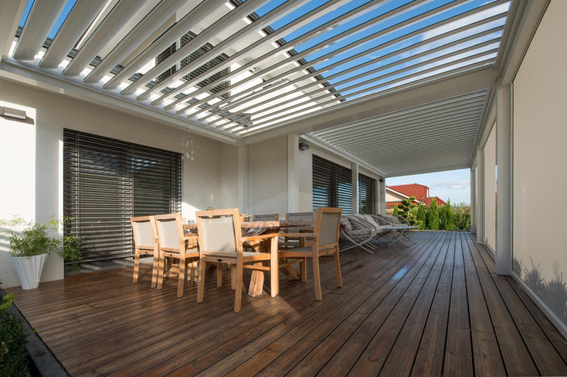DrevoaStavby.cz | Zahradní hliníková pergola Climax