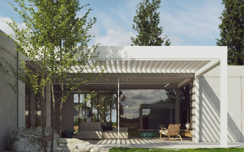 DrevoaStavby.cz | Zahradní hliníková pergola Climax