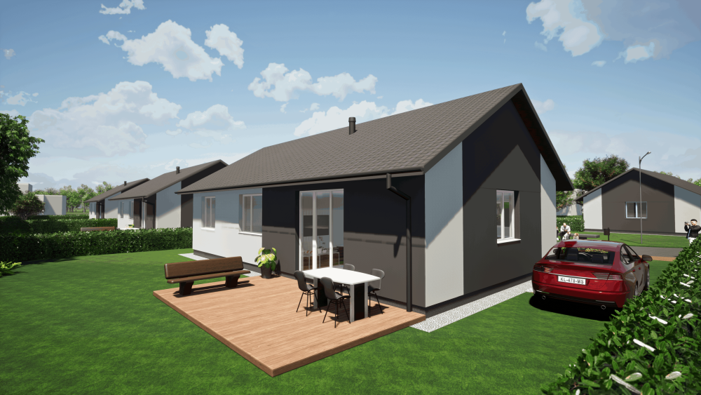 Bungalov SMART Go! - Lešany, Smartstavby