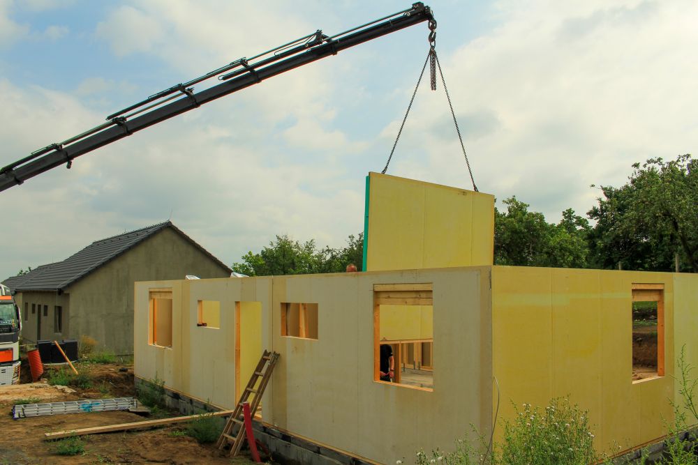 Výstavba developerského projektu dřevostaveb | DOMY Lešany, Smart stavby