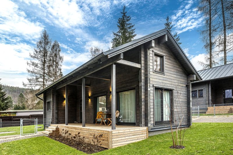 DrevoaStavby.cz Finská chata Kontio Sázava DrevoaStavby.cz Finská chata Kontio Sázava