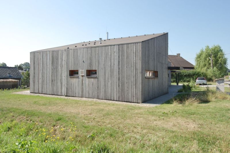 DrevoaStavby.cz | Přízemní bezbariérová dřevostavba s pultovou i plochou střechou