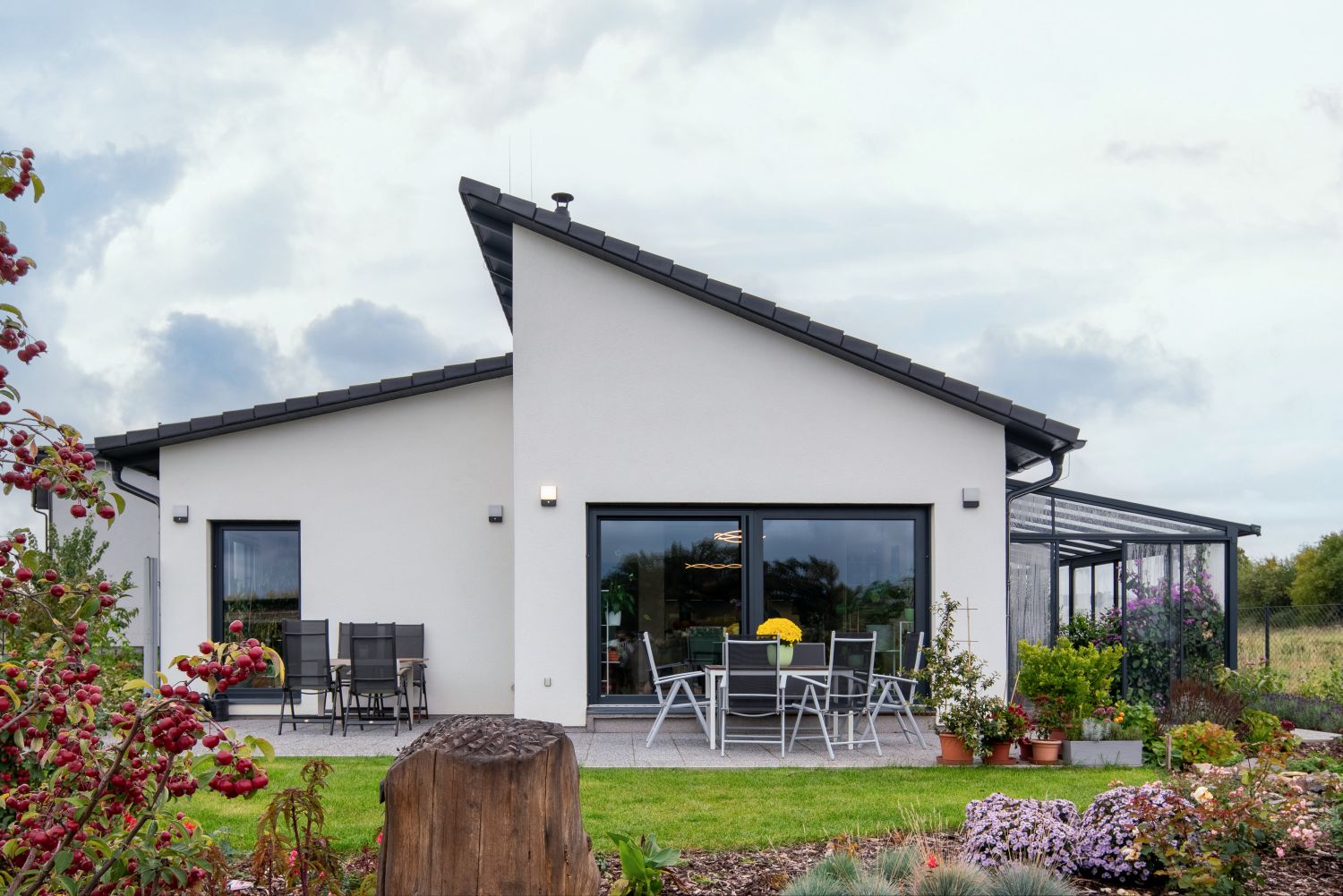 realizace moderni drevostavby v Horomericich firmou WOLF HAUS