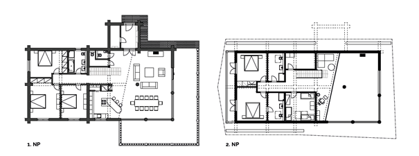 chalet bratkovica půdorys