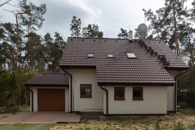 Dřevostavba v lese