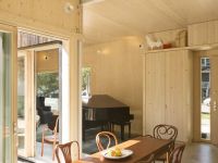 interiér dřevostavby clt seattle