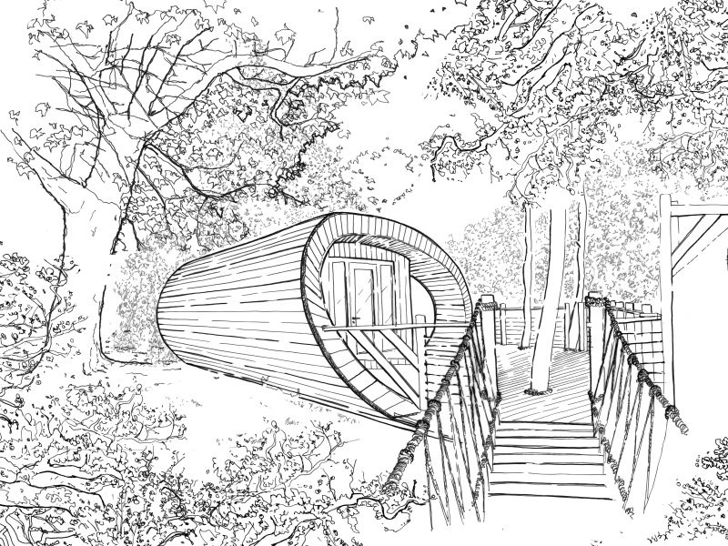 Tree House Design Sketches (5)