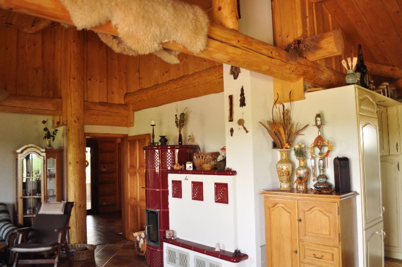 přízemní srub - interiér